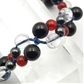 ブラックトルマリン×ヘマタイト×レッドアゲート×水晶 天然石 編み込みブレスレット