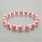 インカローズ×水晶 天然石 ブレスレット