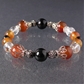カーネリアン×オニキス×クラッククリスタル 天然石 ブレスレット