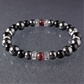 ブラックトルマリン×ヘマタイト×トルマリン×水晶 天然石 ブレスレット