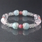 アクアマリン×ピンクオパール×ムーンストーン×ローズクォーツ×クラッククリスタル 天然石 ブレスレット