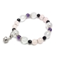 アメジスト×オニキス×ローズクォーツ×ミルキークォーツ 天然石 ブレスレット