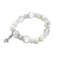 アクアマリン×ブルーレースアゲート×マザーオブパール×ミルキークォーツ 天然石 ブレスレット