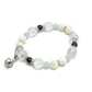 サファイア×アクアマリン×マザーオブパール 天然石 ブレスレット