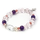 アメジスト×インカローズ×ローズクォーツ 天然石 ブレスレット