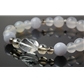 ブルーレースアゲート×スモーキークォーツ×ホワイトアゲート 天然石 ブレスレット