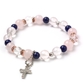 ローズクォーツ×ラピスラズリ×水晶 天然石 ブレスレット